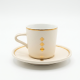 Coffee Cup and Saucer Set - 6 Pcs